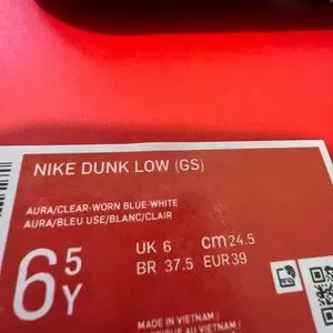 Nike | Shoes | Nike Dunk Low 222 Clear Blue Swoosh Unc Aura  display picture 3